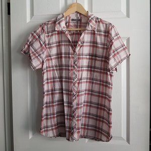 Denver Hayes Plaid Button Up Top